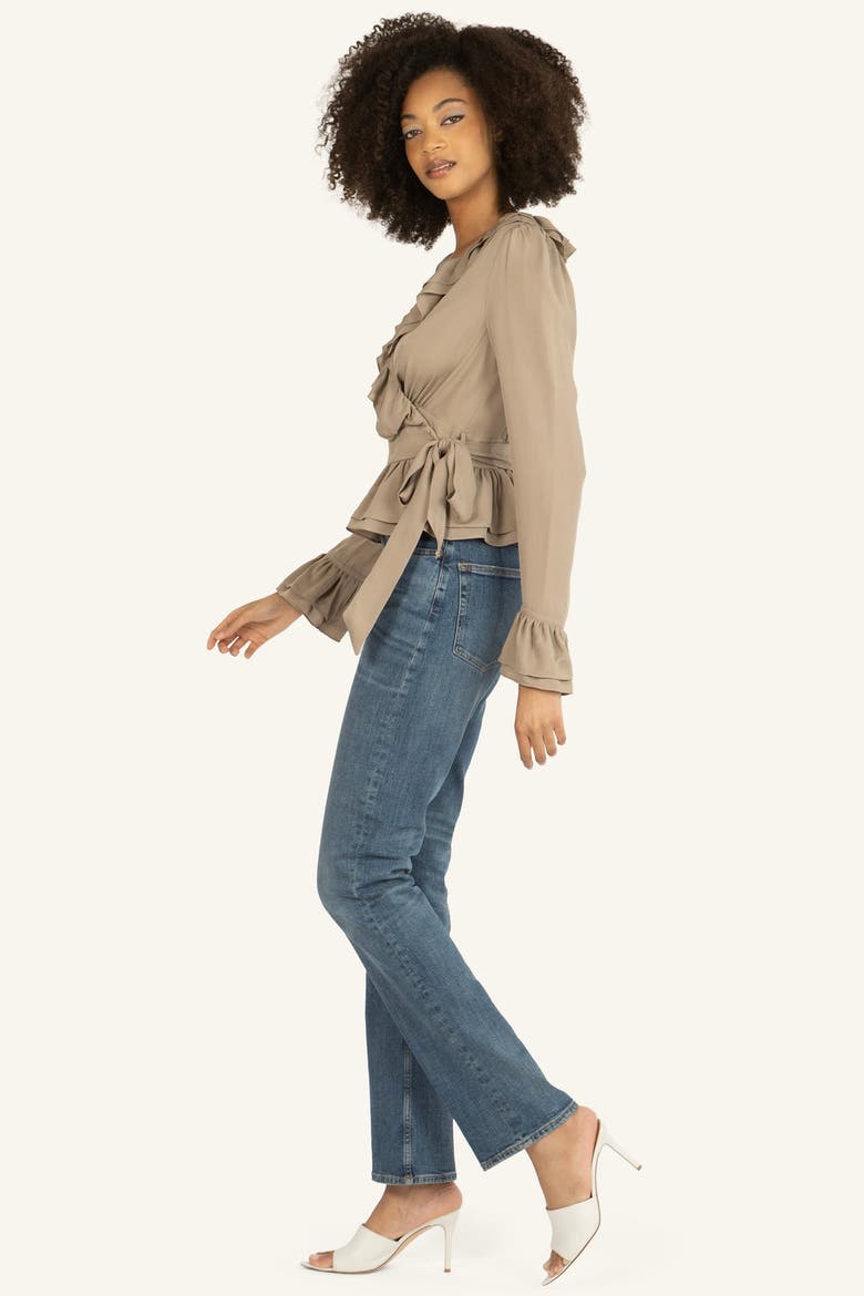 Noelle Blouse, Alternate, color, Taupe
