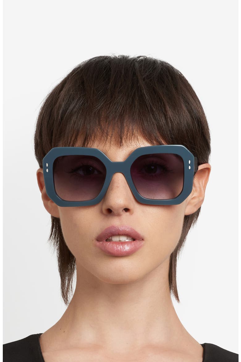 53mm Gradient Rectangular Sunglasses, Alternate, color, 0KB7-GB