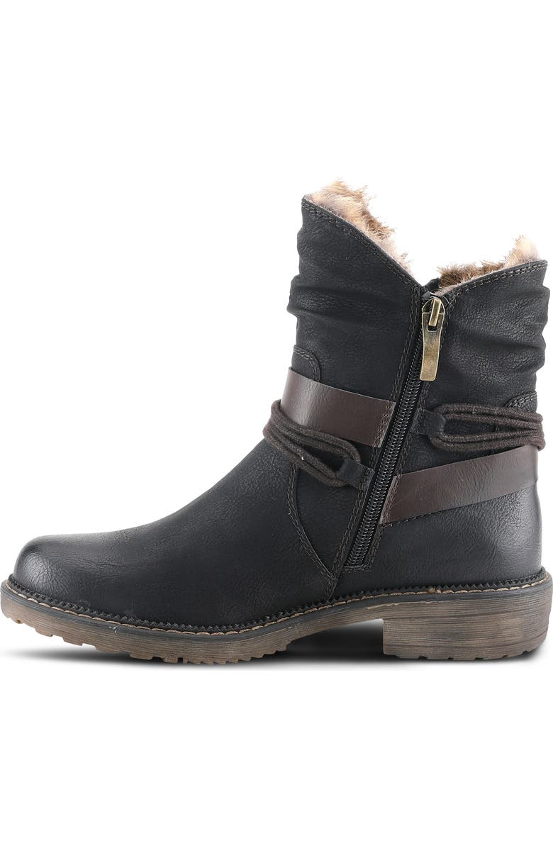 Spring Step Valda Faux Fur Lined Buckle Boot, Alternate, color,