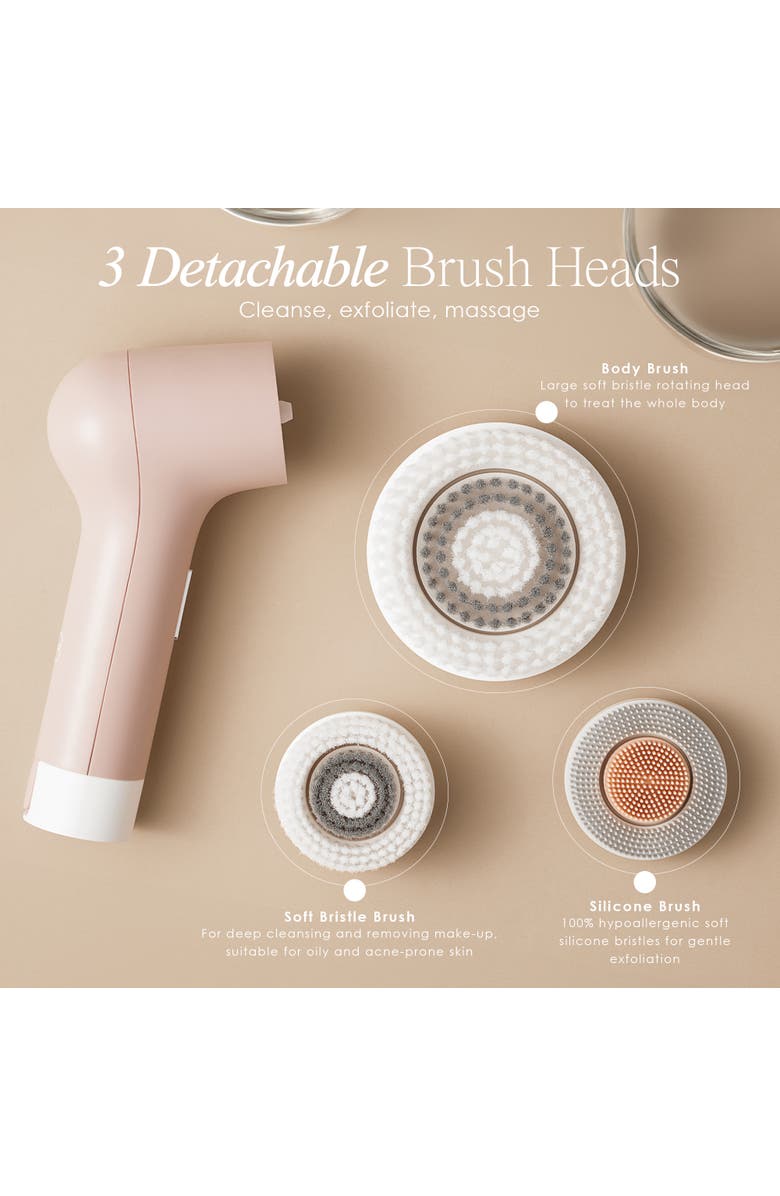 Project E Beauty Gloa Face & Body Cleansing Brush, Alternate, color, White