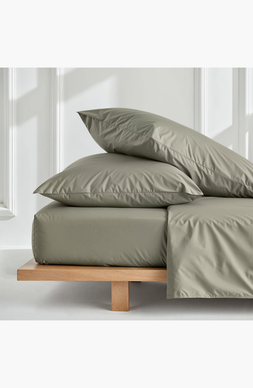 Italic Luxe Australian Sateen Pillowcase Set In Moss
