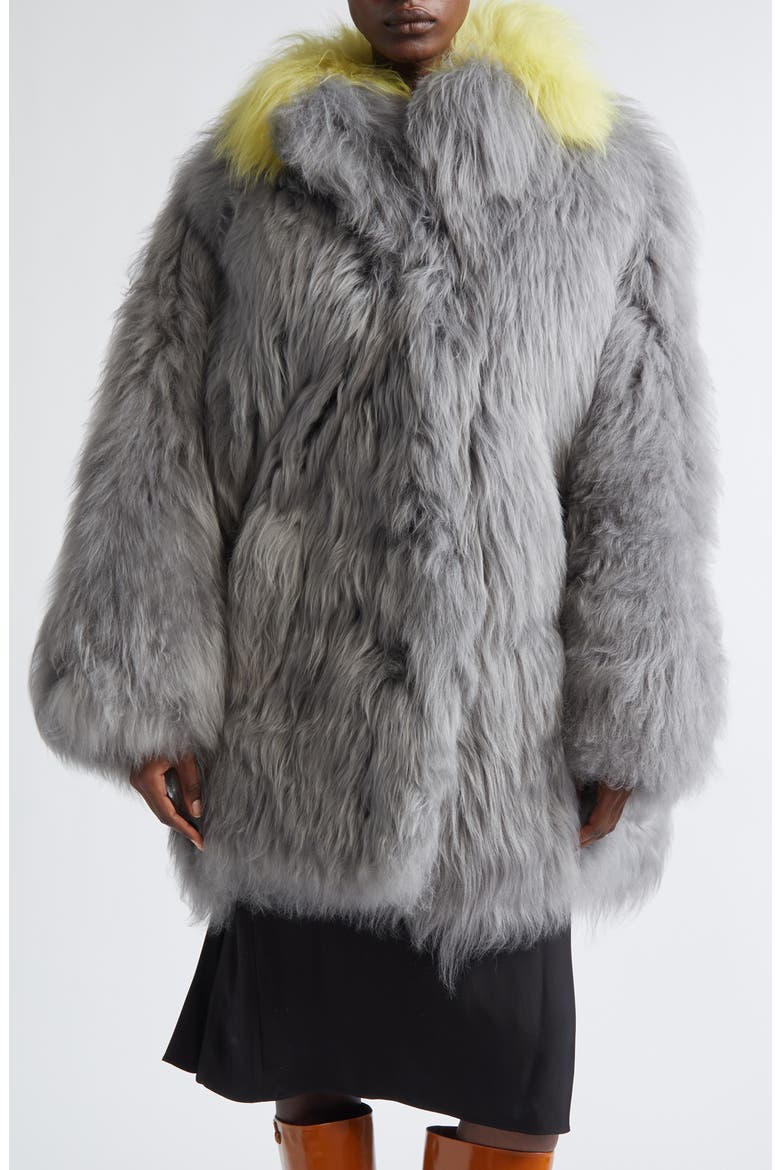 Shearling Coat, Main, color, RON13 ATMOSPHERE
