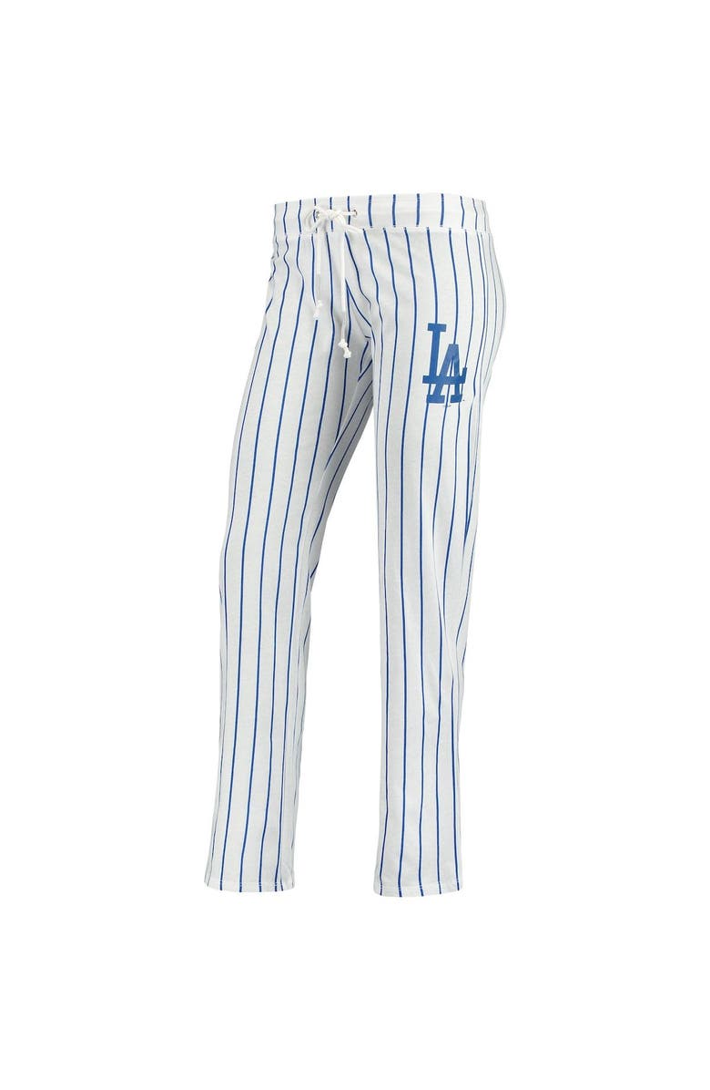 CONCEPTS SPORT Women's Concepts Sport White Los Angeles Dodgers Vigor Pinstripe Sleep Pant, Main, color, White