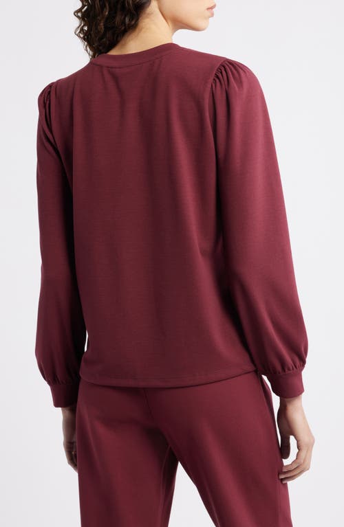Caslonr Caslon(r) Blouson Sleeve Top In Burgundy