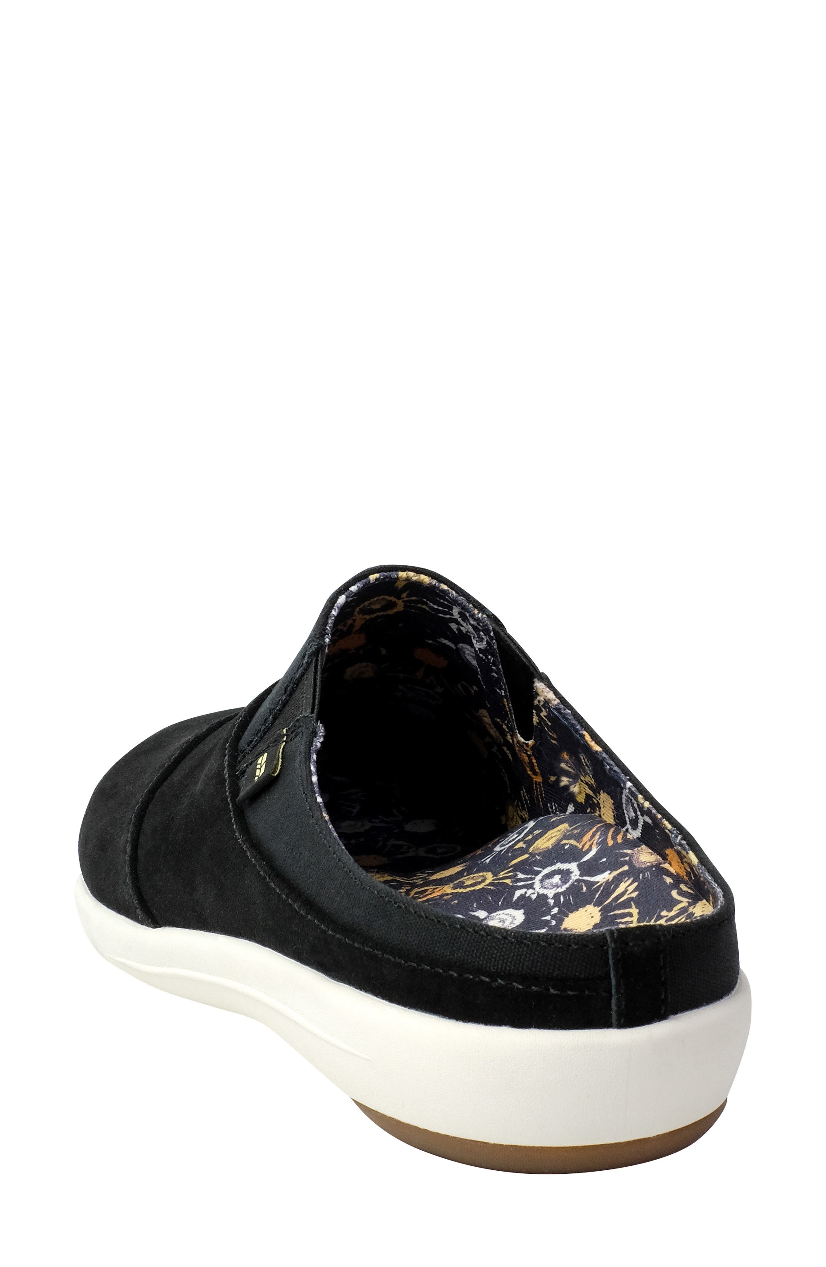 Siesta Nuevo Orthotic Sneaker Clog, Alternate, color, BLACK