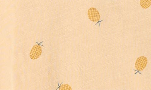RYLEE + CRU RYLEE + CRU KIDS' PINEAPPLE PRINT BUBBLE ROMPER 