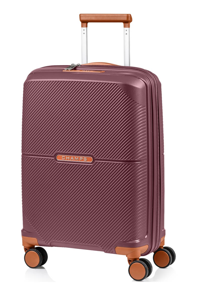 Aura Carry-On Hardside Spinner Luggage, Alternate, color, BURGUNDY