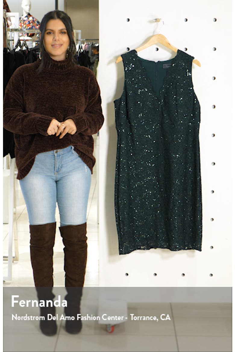 Lace & Sequin Cocktail Dress video