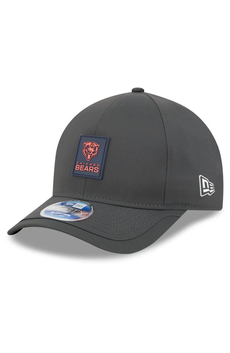 New Era Men's New Era Charcoal Chicago Bears 2025 Sideline Cold Weather 9FORTY M-Crown Adjustable Hat, Main, color, 