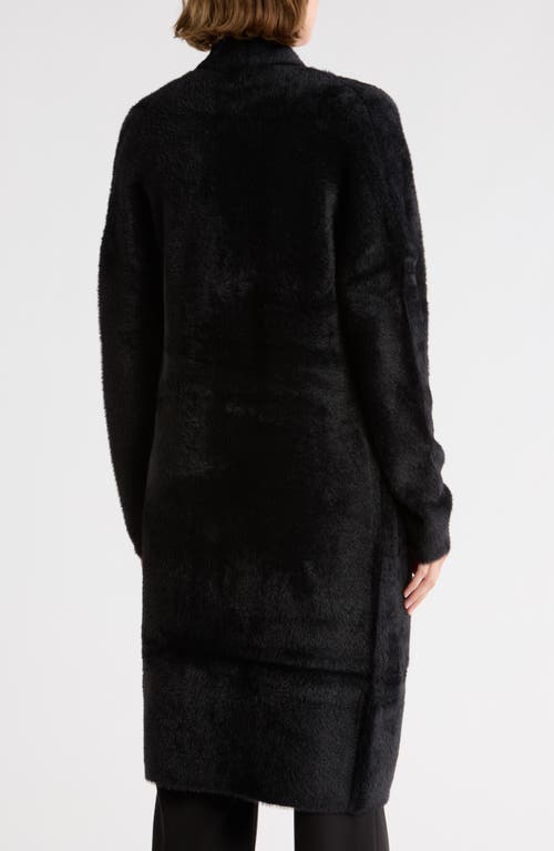 By Design Mina Open Front Eyelash Cardigan In Blue