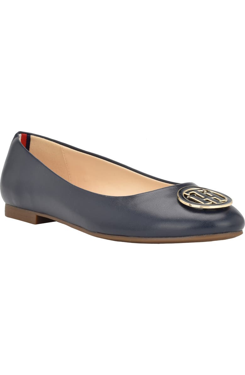 Tommy Hilfiger Ganimnay Flat, Main, color, Navy