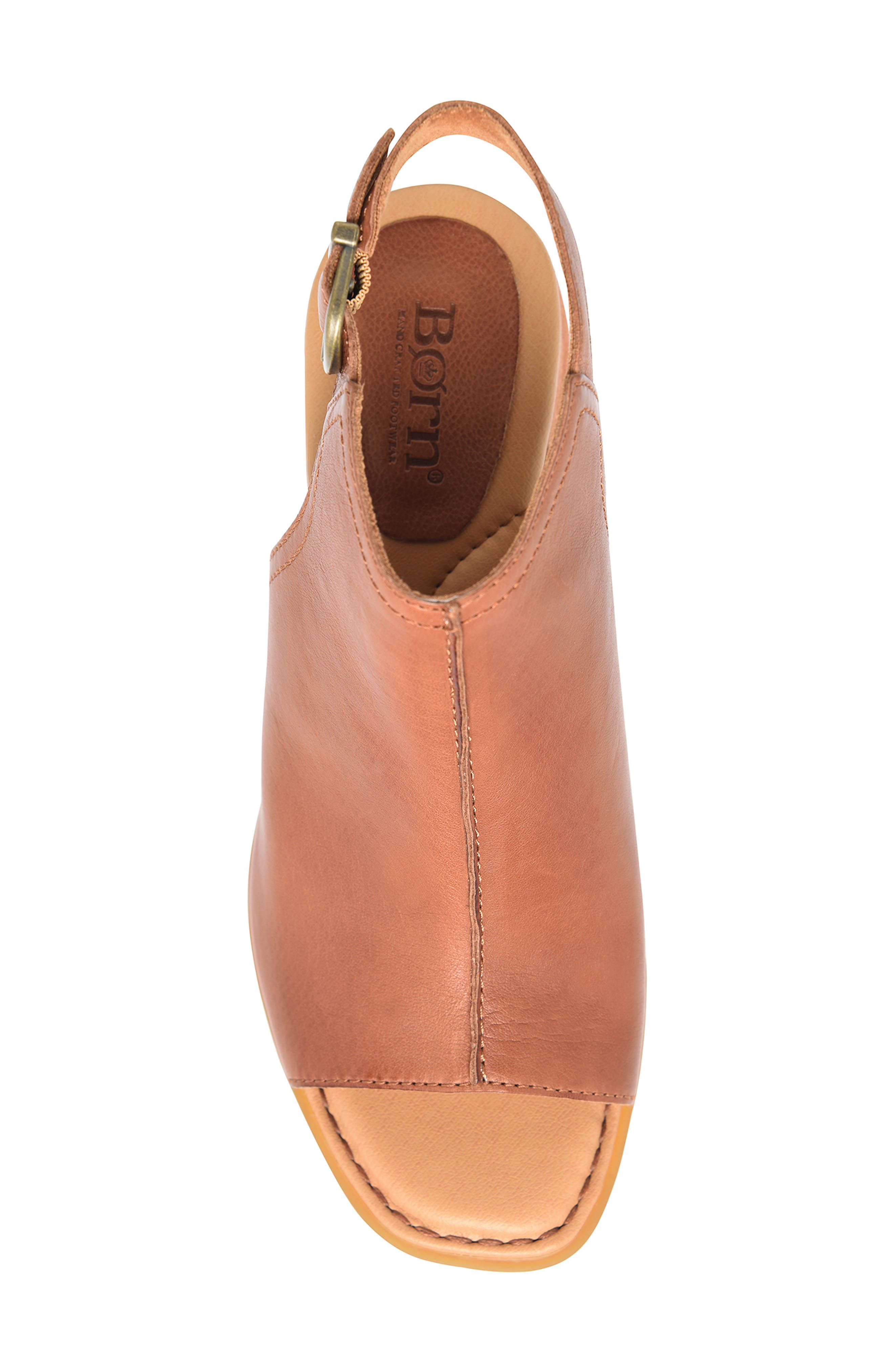 Børn Sage Ankle Strap Sandal, Alternate, color, Brown Leather