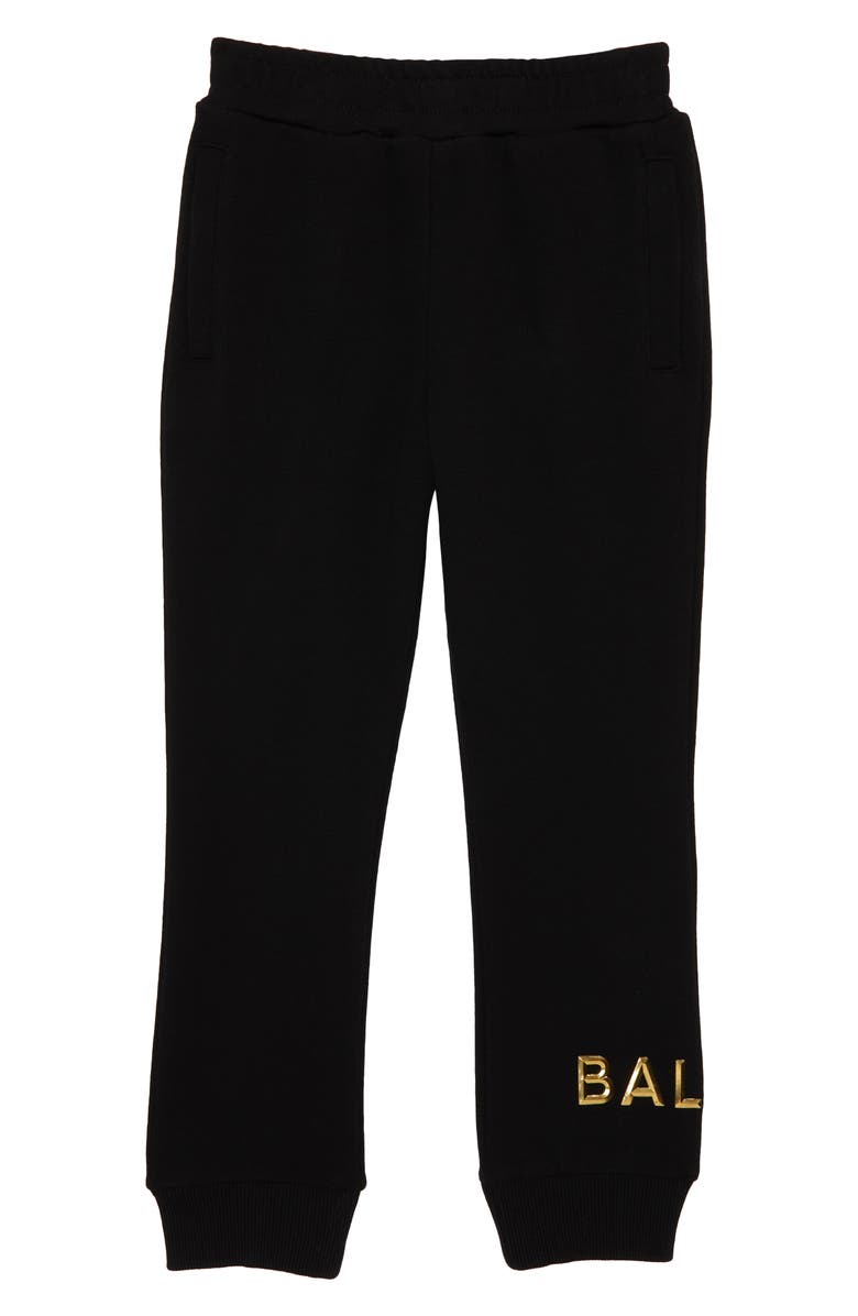 Balmain Kids' Logo Cotton Sweatpants, Main, color, 