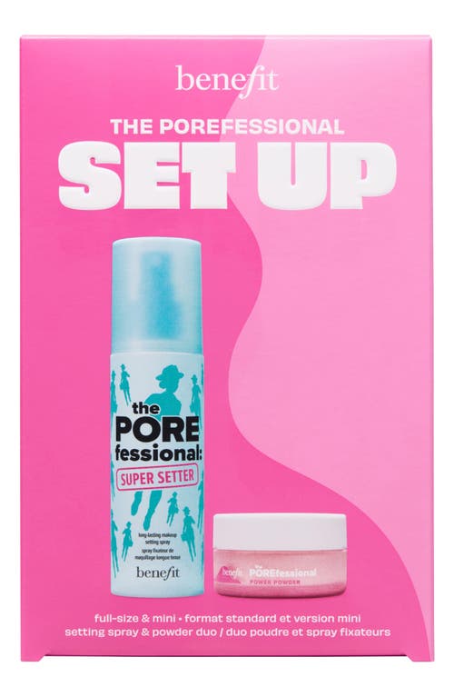 BENEFIT COSMETICS BENEFIT COSMETICS THE POREFESSIONAL SET UP SETTIN SPRAY & POWDER SET (LIMITED EDITION) $57 VALUE 