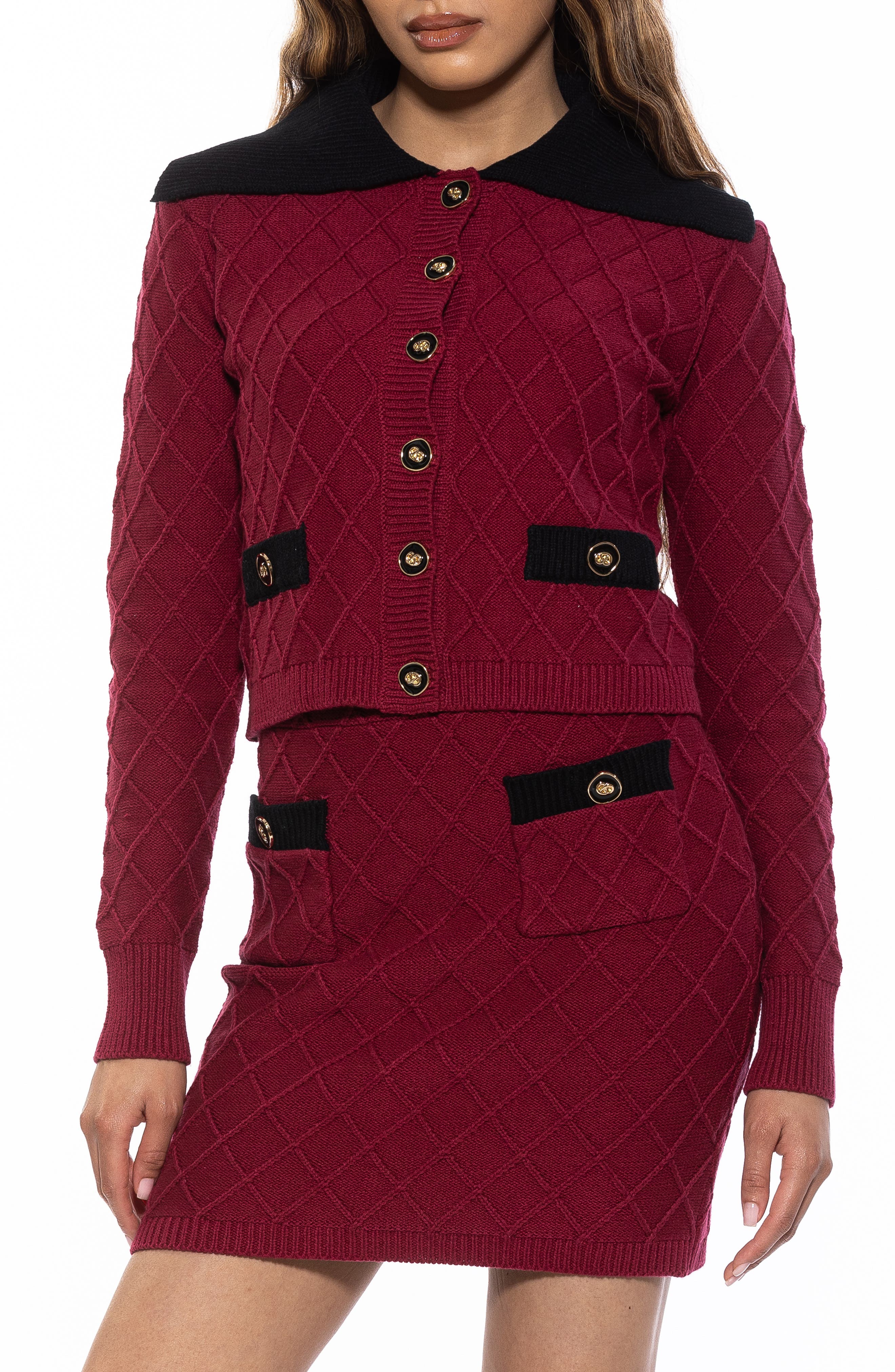 selected BURGUNDY