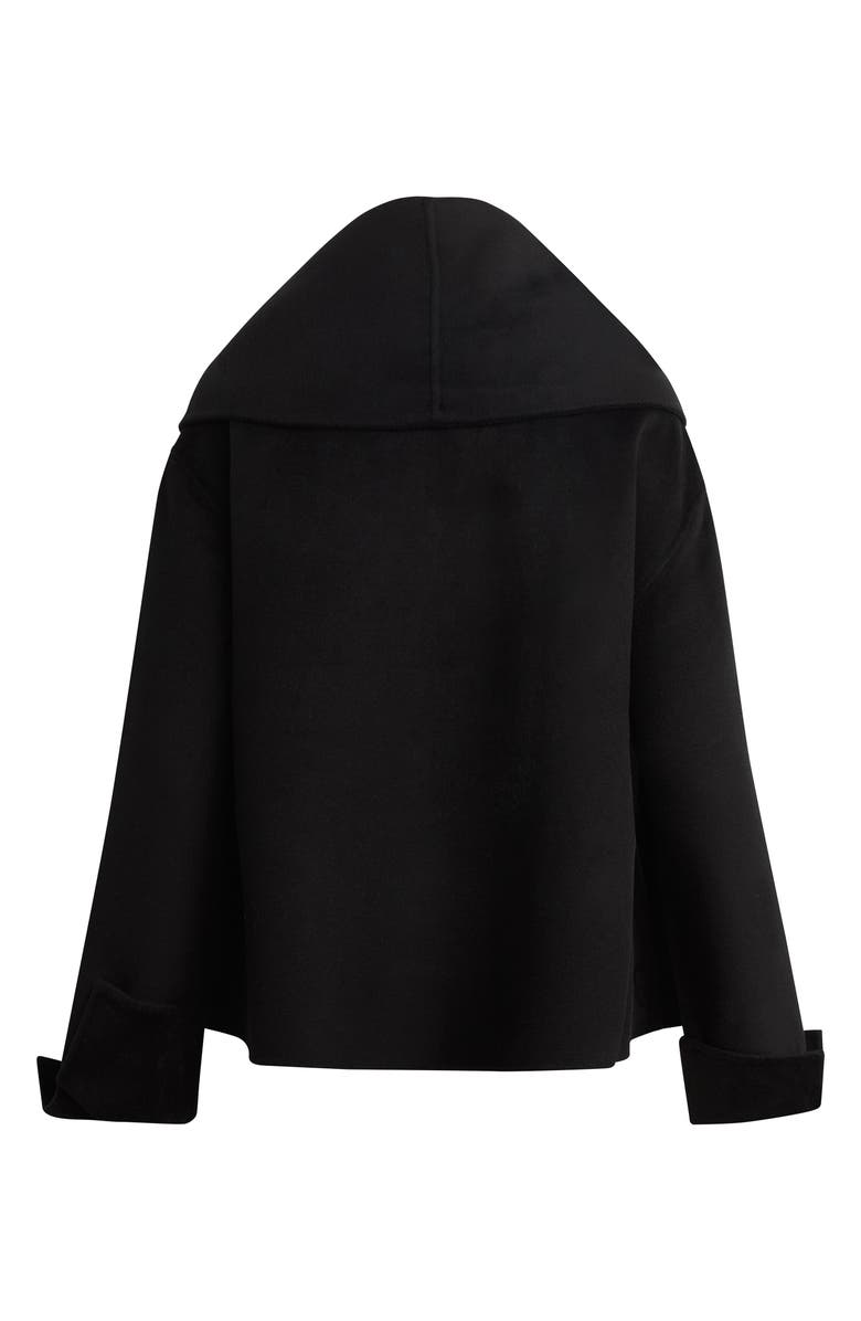 Favorite Daughter The Jamie Wool Blend Scarf Coat, Alternate, color, Black