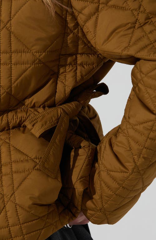 Astr The Label Joslyn Diamond Quilted Jacket In Brown