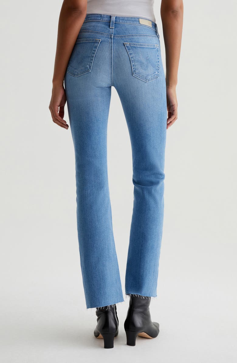 AG Angel Raw Hem Low Rise Bootcut Jeans, Alternate, color,