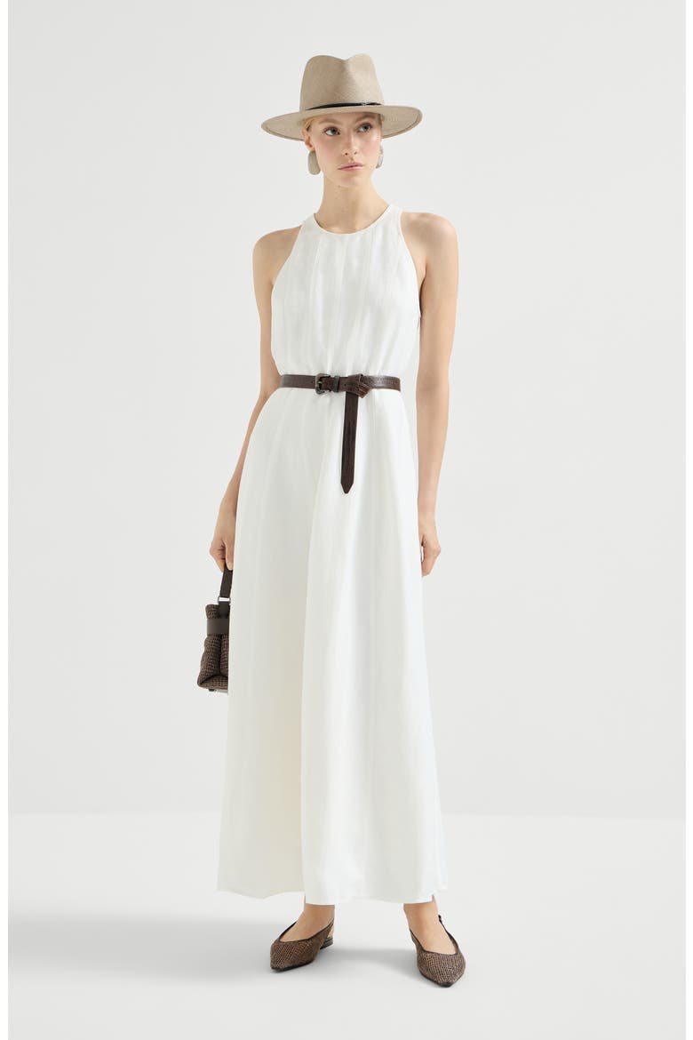 Fluid dress, Alternate, color, White