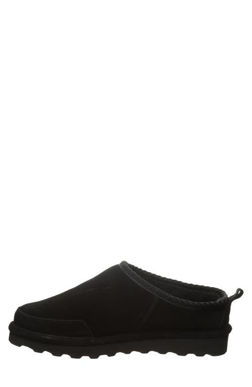 Bearpaw Damian Faux Fur Lined Clog Slipper In Black