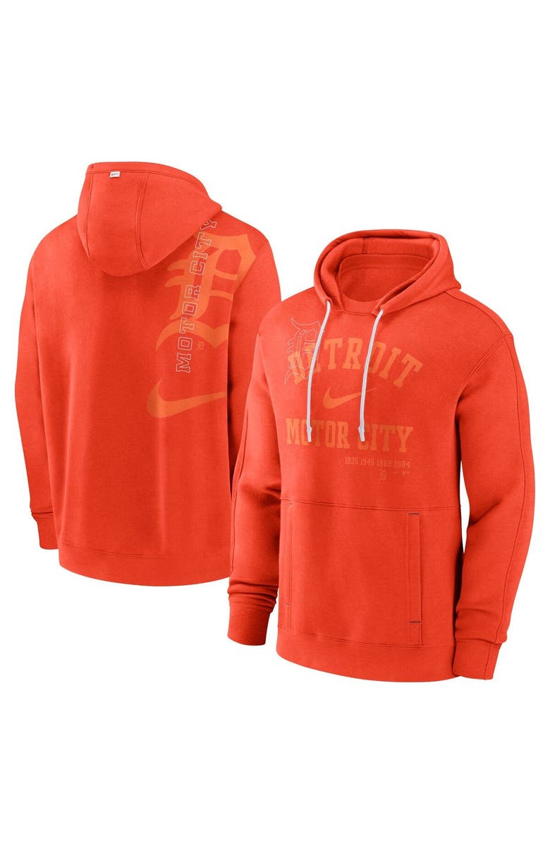 Nike Men's Nike Orange Detroit Tigers Statement Ball Game Pullover Hoodie, Main, color, 