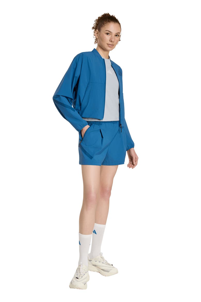 Z.N.E. Woven Stretch Nylon Shorts, Alternate, color, DUSKY PETROL/