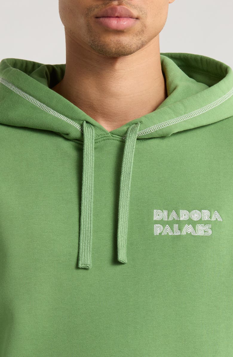 Diadora Legacy Graphic Hoodie, Alternate, color, Green English Ivy