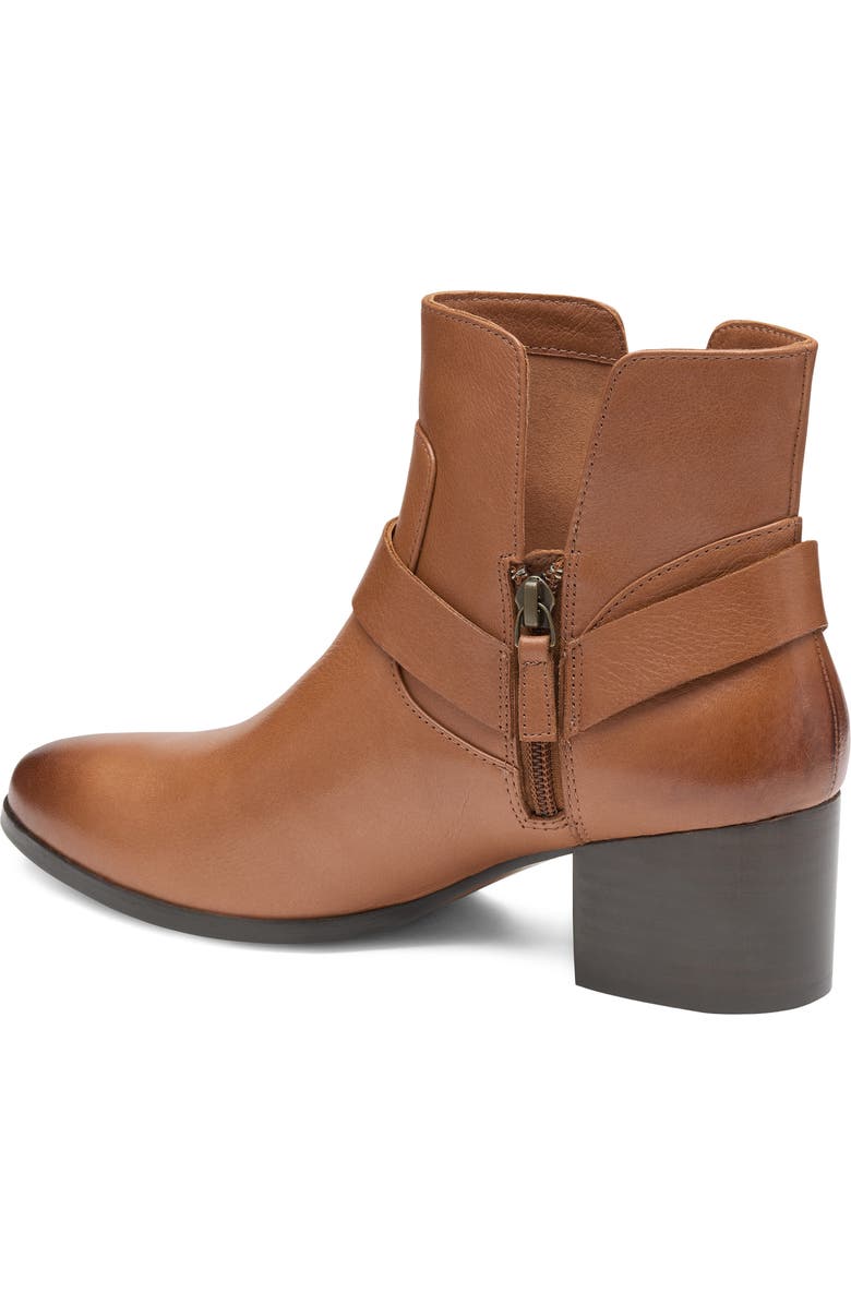 Johnston & Murphy Trista Harness Bootie, Alternate, color, Cognac Calfskin
