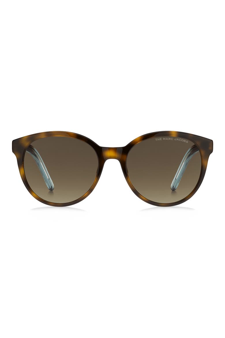 54mm Round Sunglasses, Main, color, HAVANA AZURE