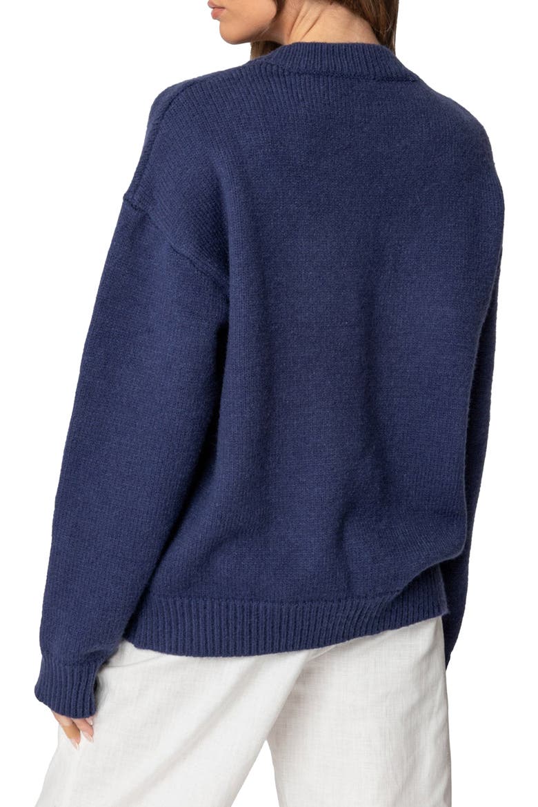 Magic 8 Oversize Sweater, Alternate, color, NAVY
