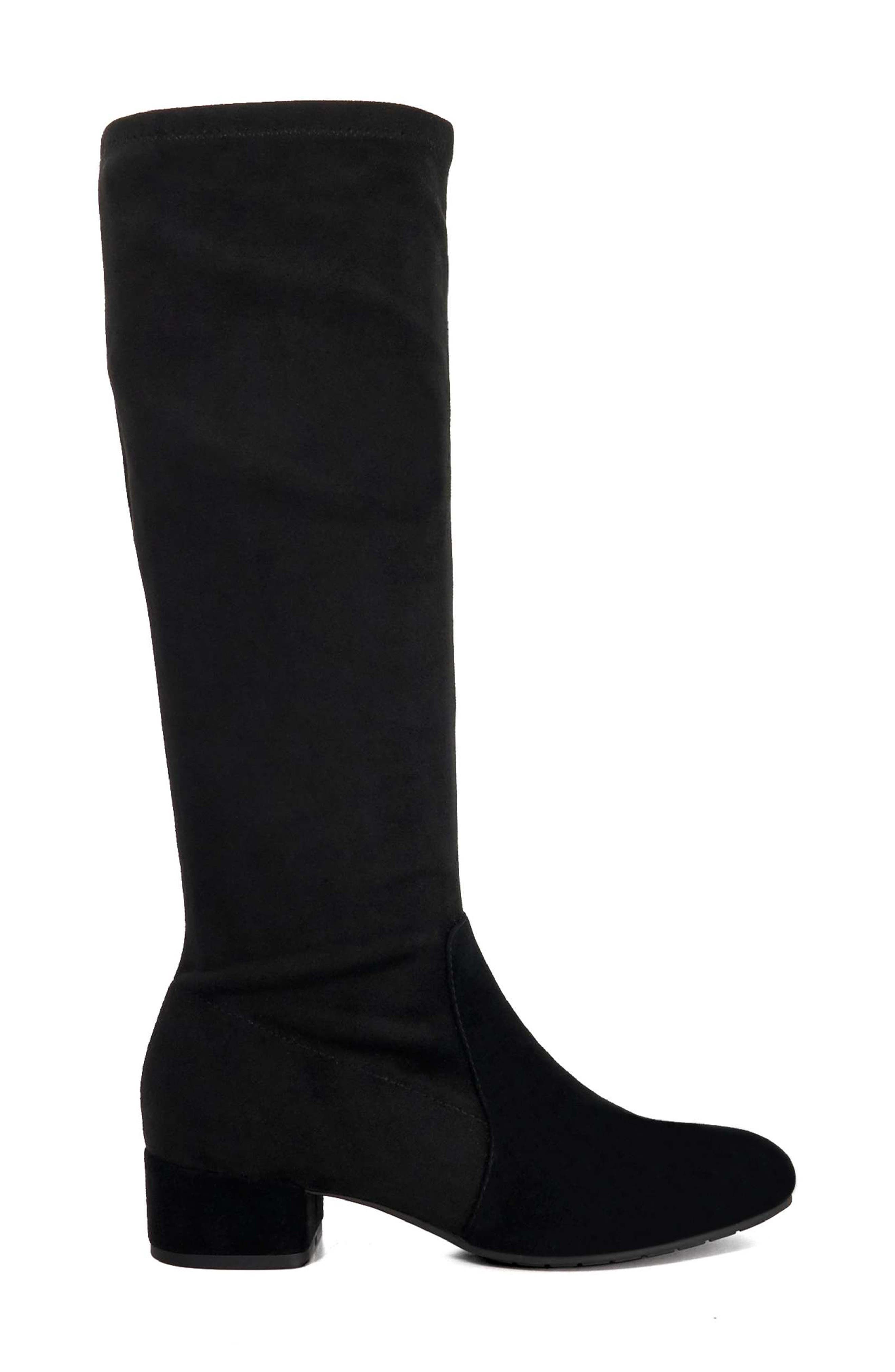 Dune London Topsy Knee High Boot, Alternate, color, Black