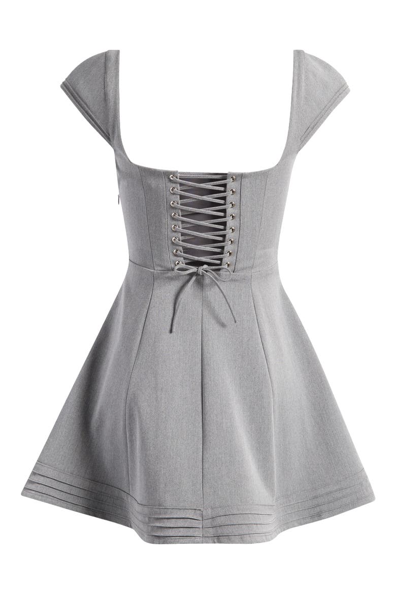 Cheri Fit & Flare Cocktail Minidress, Alternate, color, LIGHT GREY