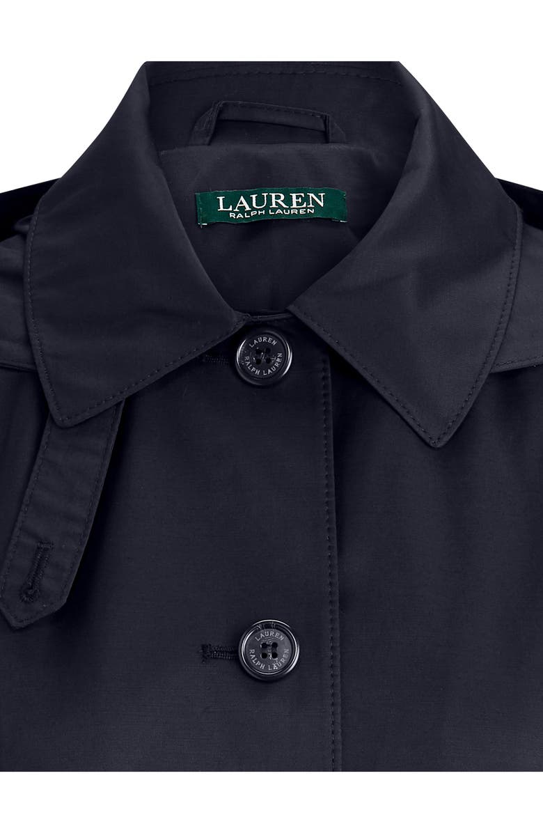 Lauren Ralph Lauren Balmacaan Hooded Raincoat, Alternate, color, Dk Navy