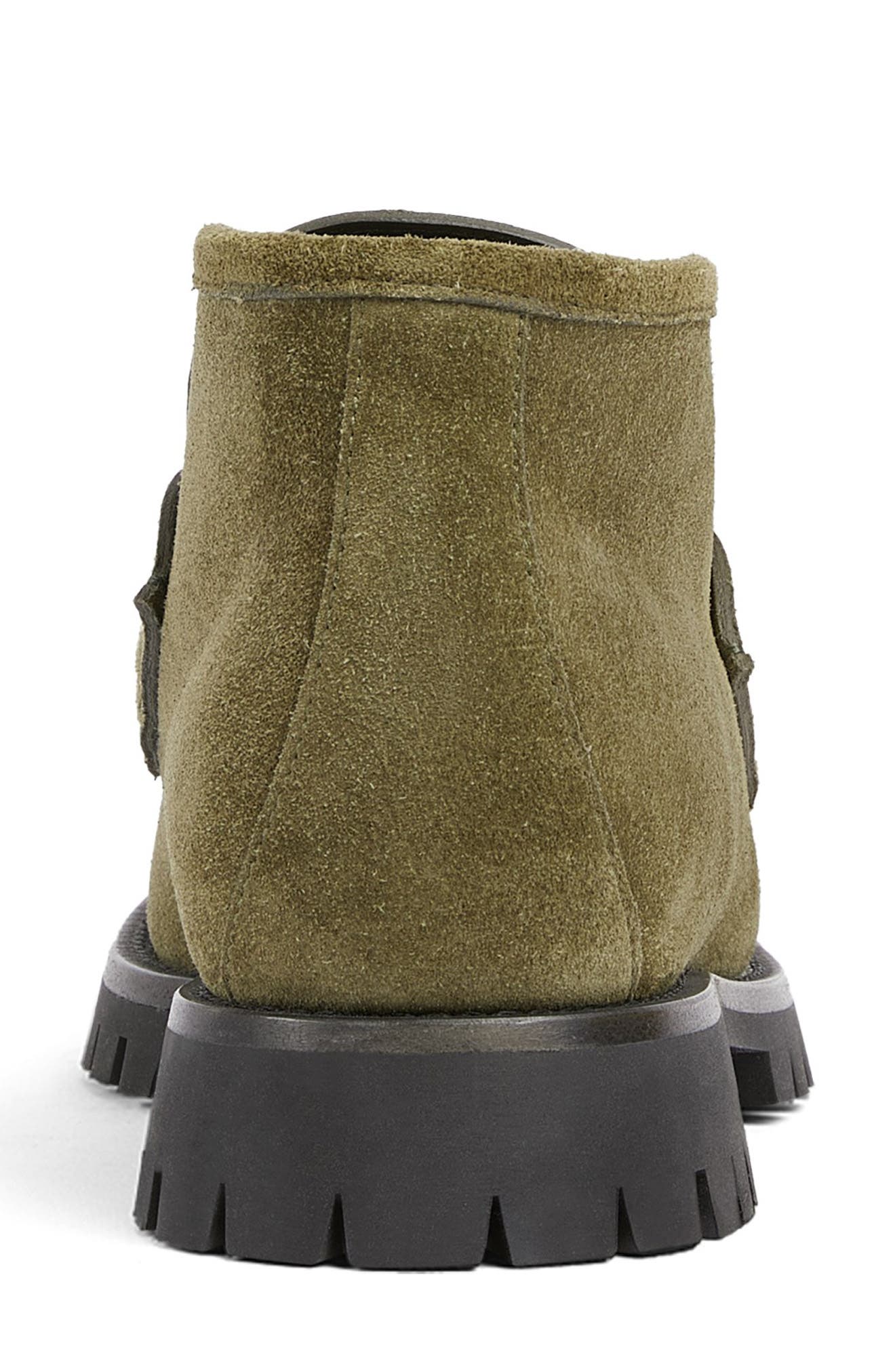 Sylke Loafer Bootie, Alternate, color, DARK GREEN