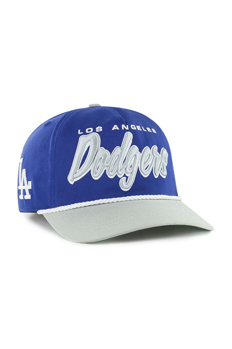 Men's '47 Royal Los Angeles Dodgers Dropshadow Rope Hitch Adjustable Hat, Main, color, Royal