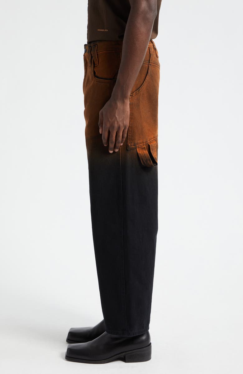 Eckhaus Latta Baggy Gradient Jeans, Alternate, color, 