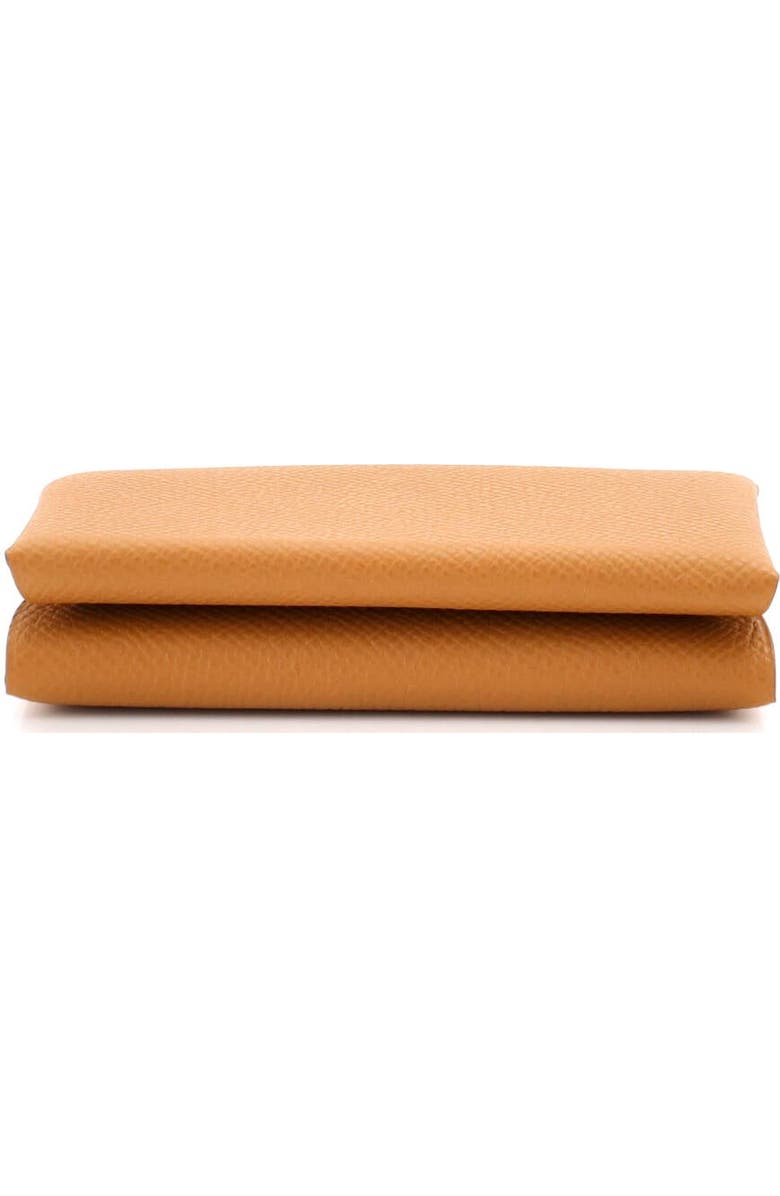 Pre-Owned Hermes Calvi Duo Card Holder Epsom, Alternate, color, Sesame