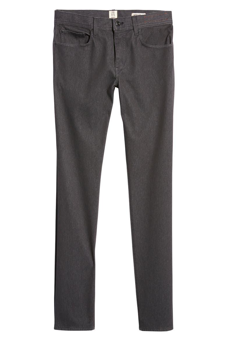 The Pen Slim Fit Denit Jeans, Alternate, color, CHARCOAL