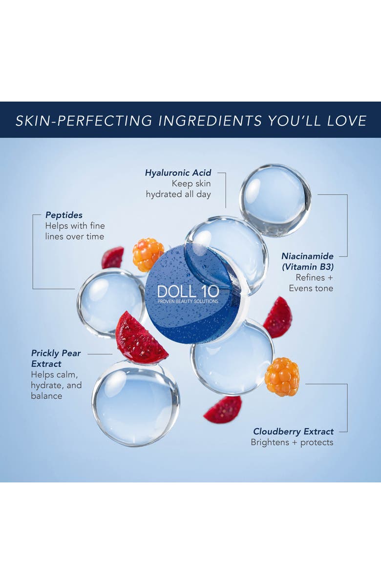 Doll 10 Beauty WaterBlur Talc-Free Finishing Powder with Peptides, Alternate, color, Translucent