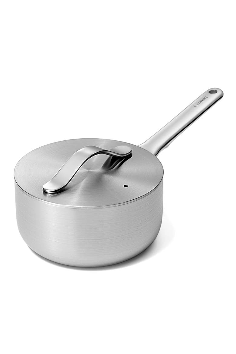 1.75 Quart Stainless Steel Mini Sauce Pan & Lid, Main, color, STAINLESS STEEL