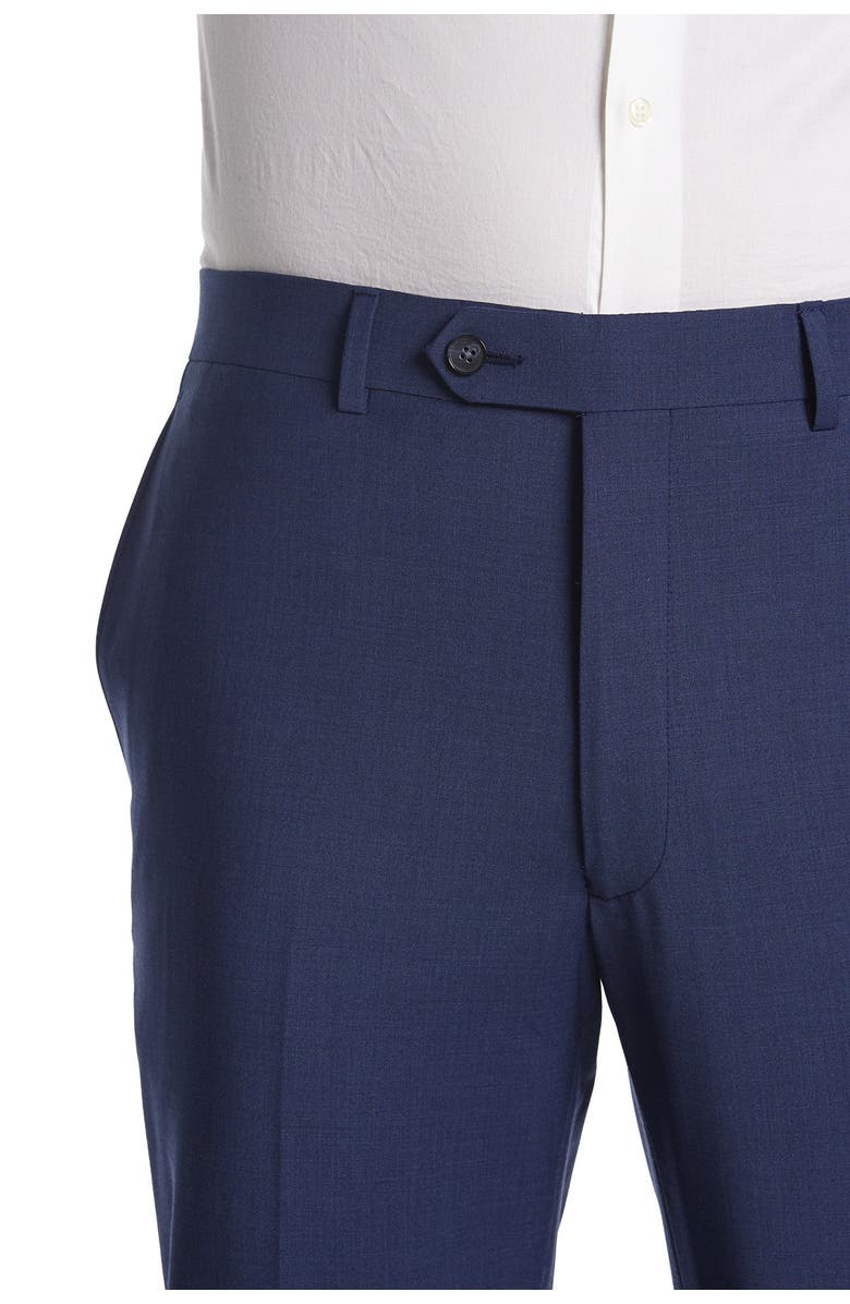 Calvin Klein Blue Solid Two Button Notch Lapel Suit, Alternate, color, 