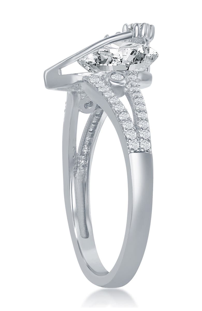 SIMONA Sterling Silver Pear Shaped Ring, Main, color, 