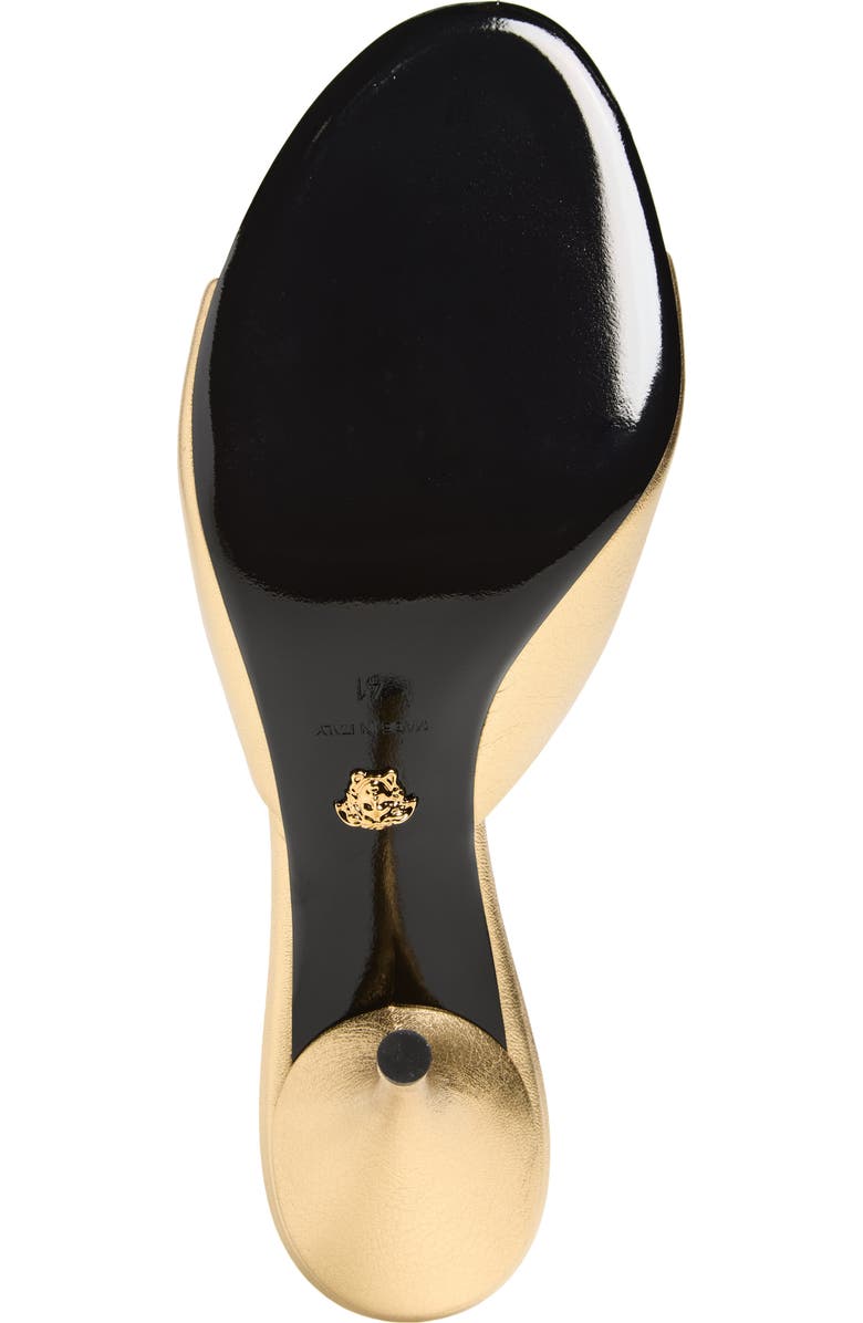 Versace Opera Bow Slide Sandal, Alternate, color, Gold-Versace Gold