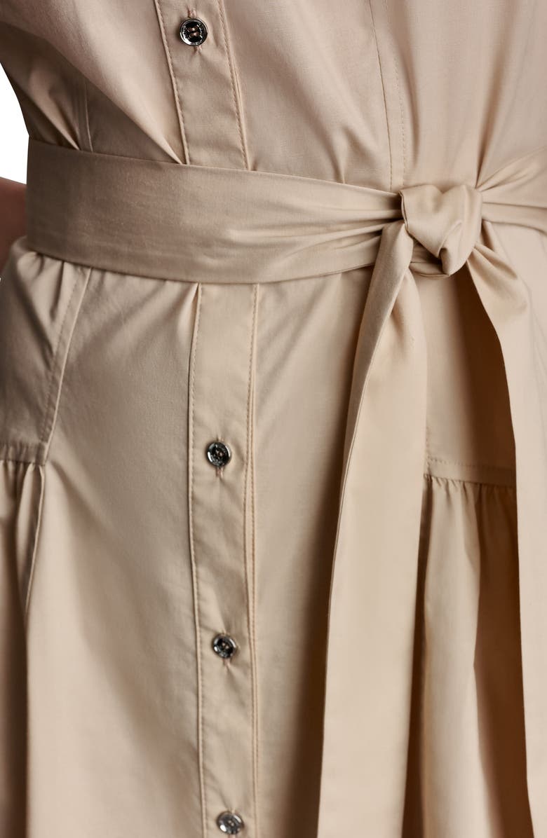 DKNY Drop Waist Midi Dress, Alternate, color, Moonlight