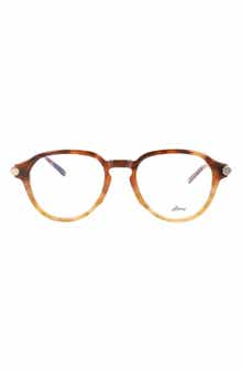 Brioni Novelty 51mm Round Sunglasses