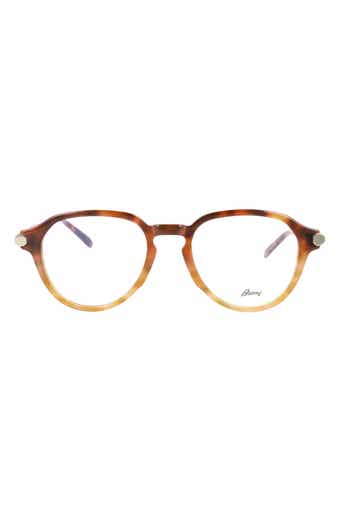 Brioni Novelty 51mm Round Sunglasses