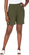 Jessica London Soft Ease Cotton Knit Short