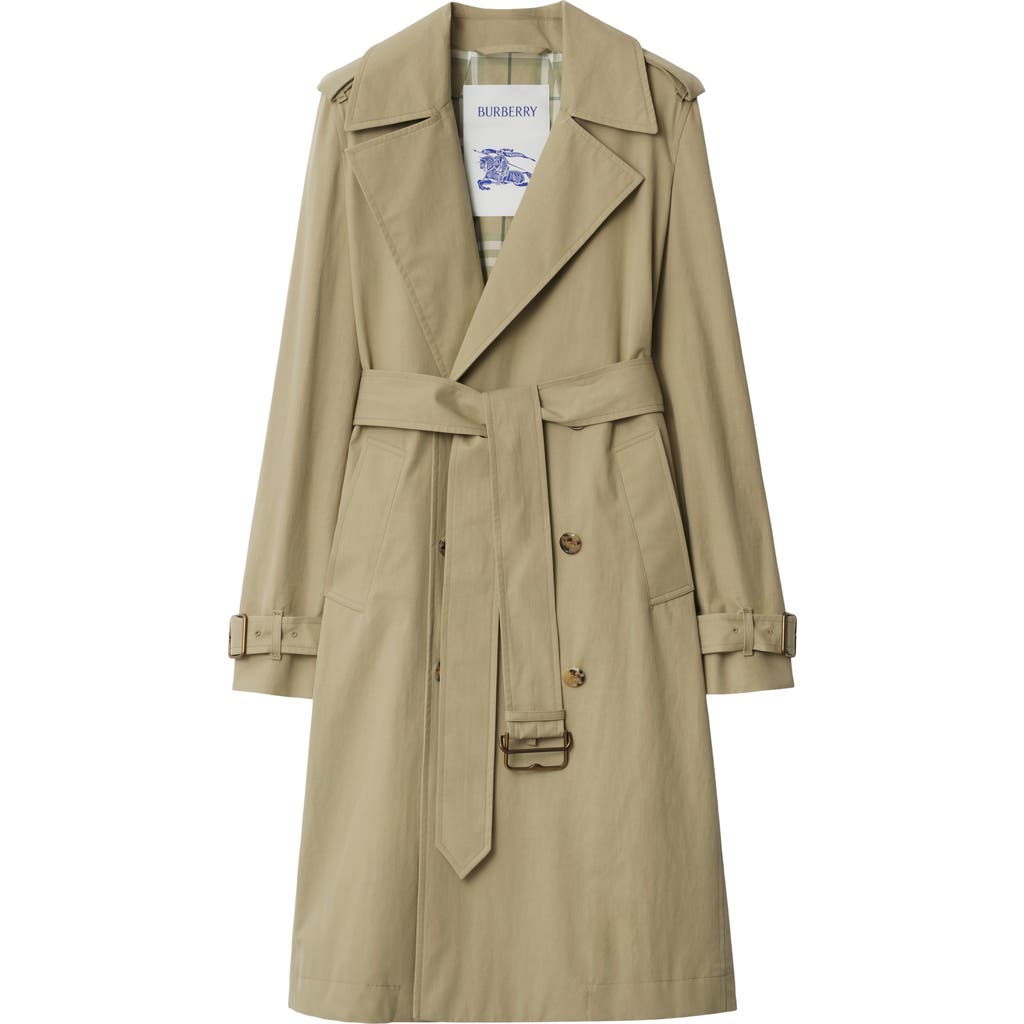 Burberry Highgrove Castleford Lapel Trench Coat In Skylark