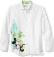 Tommy Bahama x Disney® Seaside Views Mickey Mouse Linen Button-Up Shirt