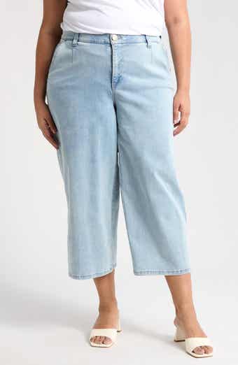 Democracy Crop Wide Leg Boyfriend Jeans